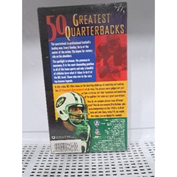 New NFL: 50 Greatest Quarterbacks (VHS, 1998) Factory Sealed - Picture 2 of 6